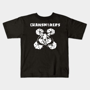 chainsmoker dice bunny Kids T-Shirt